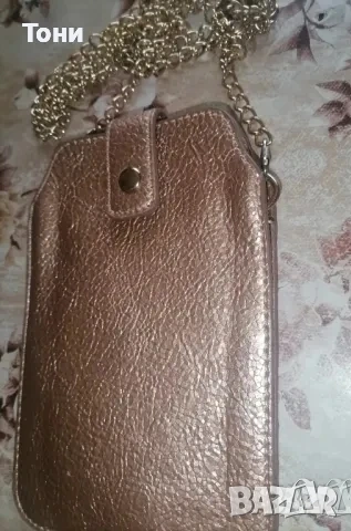 Златиста Нова Малка Дамска Чанта , снимка 6 - Чанти - 53729275