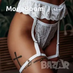 Дантелен комплект от три части Alisa, снимка 5 - Бельо - 48270428