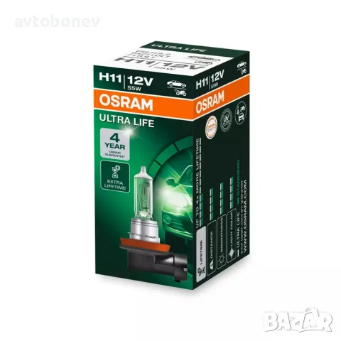 Автомобилни крушки OSRAM ULTRA LIFE - H11, снимка 2 - Аксесоари и консумативи - 44309261