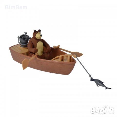 Игрален риболовен комплект Лодка Маша и Мечока / Simba Toys, снимка 3 - Кукли - 39448129