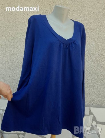 4XL  Нова тъмно синя блуза, снимка 1