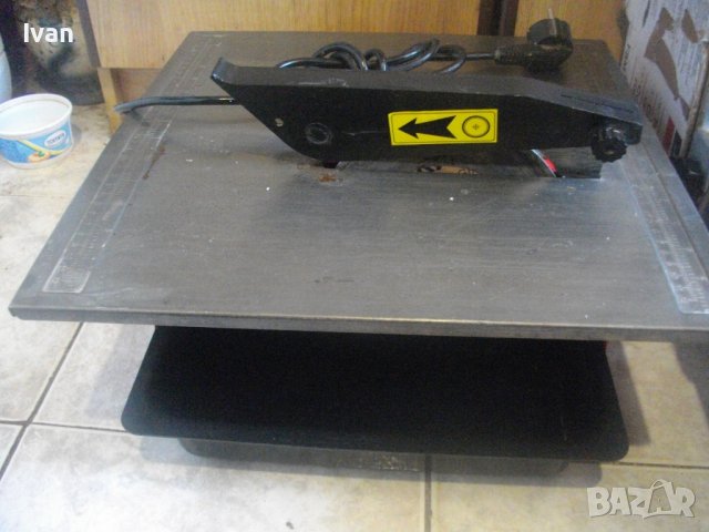 HEKA ф180mm/600W-Немска Профи Ел.Машина Мокро/Сухо Рязане Плочи/Плочки-С Вана За Вода-Почти Нова, снимка 3 - Други инструменти - 40982317