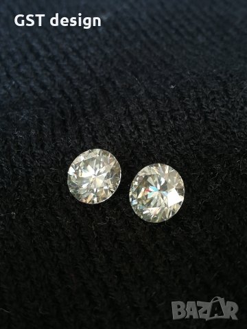 Спешно Уникален ТОП 4+ карата Мойсанит диамант Moissanite два Diamond IF/F-G Ледено бяло, снимка 11 - Други - 34528670