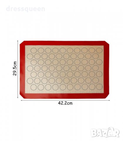2885 Силиконово килимче от фибростъкло за френски макарони, снимка 2 - Други - 34267290
