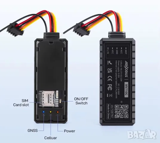 4G GPS тракер, отваряне на врата, превишена скорост, геозони, история, предплатена СИМ, снимка 4 - Аксесоари и консумативи - 48390654