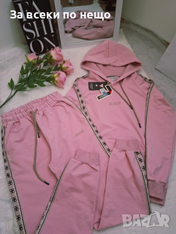Guess Дамски Розов Спортен Комплект🔝Дамски Спортен Екип Гес Код BS-97, снимка 5 - Спортни екипи - 52097986