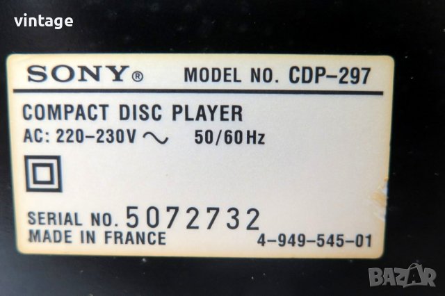 Sony CDP-297, снимка 7 - Други - 41572269