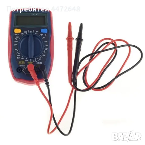 Преносим дигитален мултиметър с LCD дисплей, снимка 3 - Друга електроника - 48299728