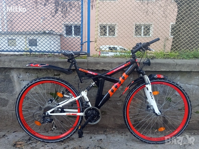 28 цола алуминиев велосипед с 21 скорости усилени капли амортисьори предни и задни дискови спирачки , снимка 2 - Велосипеди - 52928735