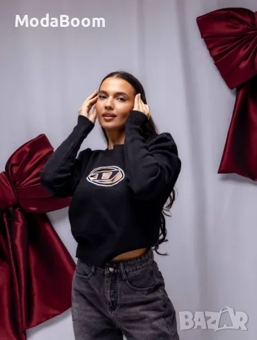 Diesel дамски черен пуловер 