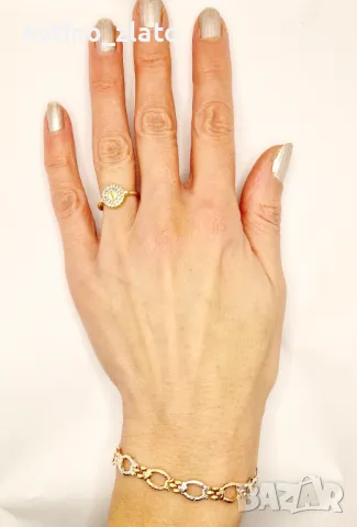 Дамски златни гривни , снимка 6 - Гривни - 46836641