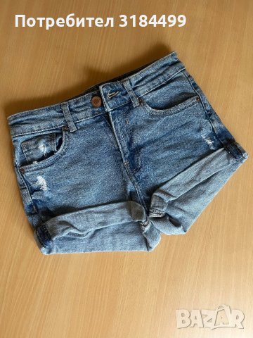 дънкови панталонки, снимка 1 - Къси панталони и бермуди - 36540977