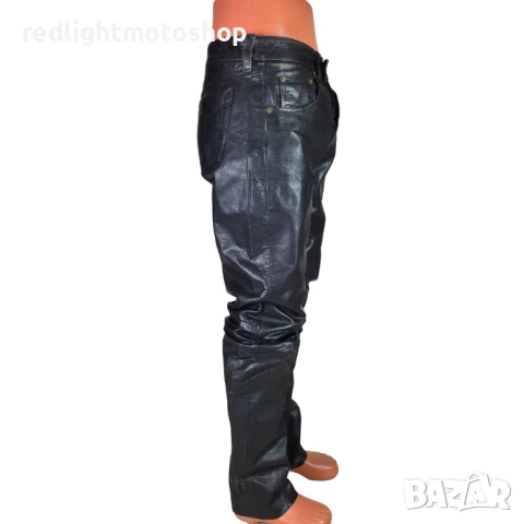 📌 5016 – Мъжки кожен панталон – Размер 34 – 🟩 50 лв, снимка 2 - Аксесоари и консумативи - 50556343