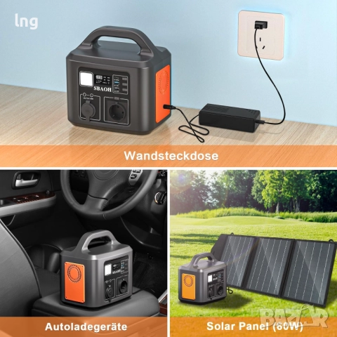 Продавам нова преносима зарядна станция 600W - за къмпинг и аварии, снимка 9 - Къмпинг мебели - 51643026