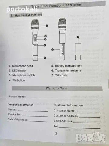 +Гаранция! НОВИ! Професионални безжични вокални динамични микрофони Shure SM-820A, снимка 9 - Микрофони - 50002202