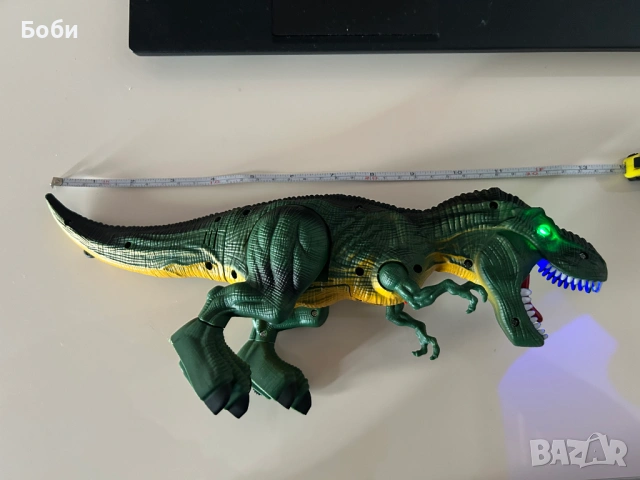 Динозавър Rex - Ходещ + звук + светлини, снимка 2 - Електрически играчки - 53142143