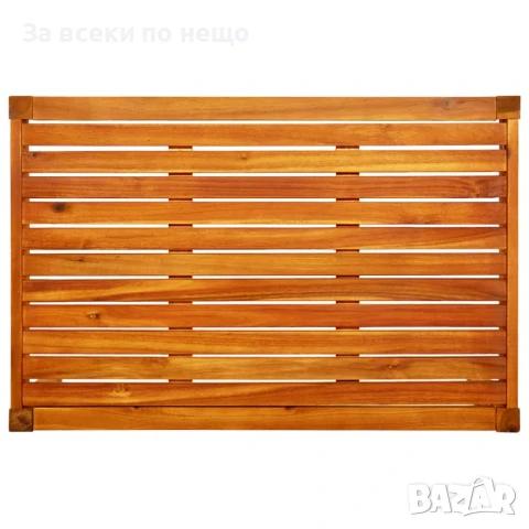 Градинска Пейка С Маса И Табуретки За Крака, Акация Масив Код P802, снимка 7 - Градински мебели, декорация  - 50744459