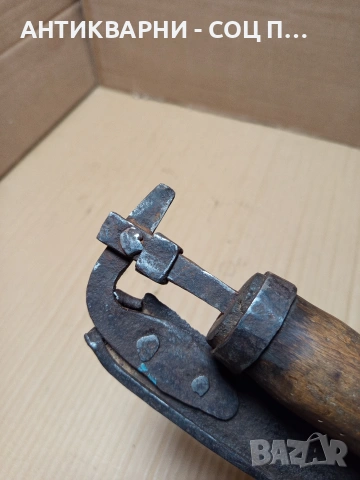 Соц Стар Ръчно Кован Сгъваем Косер Сърп Коса. Номер 593., снимка 9 - Антикварни и старинни предмети - 53205538