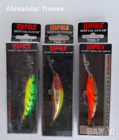 Воблери Rapala TD и TDD, снимка 5 - Такъми - 51503736