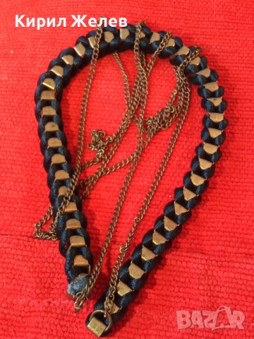 ВИНТИДЖ СТИЛ АРТ КОЛИЕ ЛАНЕЦ с ВЕРИЖКА 20741, снимка 2 - Колиета, медальони, синджири - 33423044