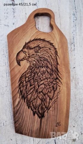 Дъски от орех ръчна пирография, снимка 7 - Декорация за дома - 53510046