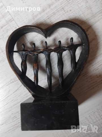 Бронзова пластика, снимка 2 - Антикварни и старинни предмети - 52787386