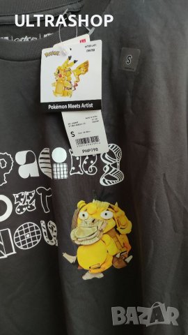 НОВА Тениска Uniqlo x Pokemon S размер , снимка 7 - Тениски - 39887478