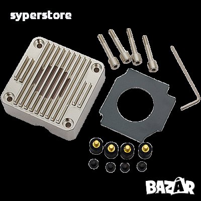 Част за охлаждане EK-DDC Heatsink Housing - Nickel, heatsink upgrade kit SS30434, снимка 1 - Друга електроника - 40306439