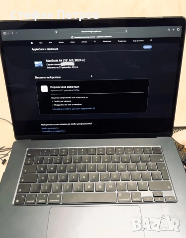 MacBook Air 15’ M3 Midnight , снимка 3 - Лаптопи за работа - 51979982
