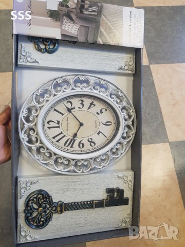 Часовник с декорация, снимка 2 - Стенни часовници - 41581739