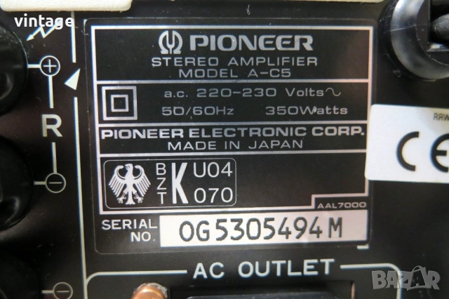 Pioneer A-C5, снимка 7 - Ресийвъри, усилватели, смесителни пултове - 52679858