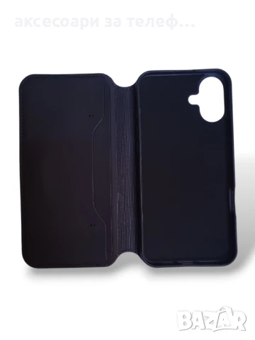Кожен калъф тип книга за Iphone 16 Plus, снимка 3 - Калъфи, кейсове - 51430759