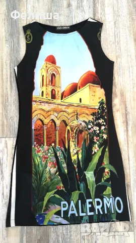 Брандова Силуетна Секси Впечатлителна Рокля PALERMO Италия, снимка 2 - Рокли - 50185268