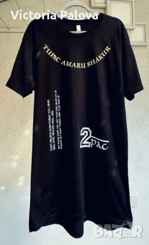 Дълга тениска( рокля) TUPAC 2 PAC SHAKUR USA унисекс