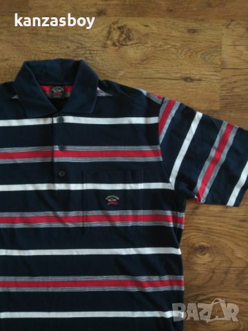 paul and shark - страхотна мъжка тениска КАТО НОВА , снимка 3 - Тениски - 41612341