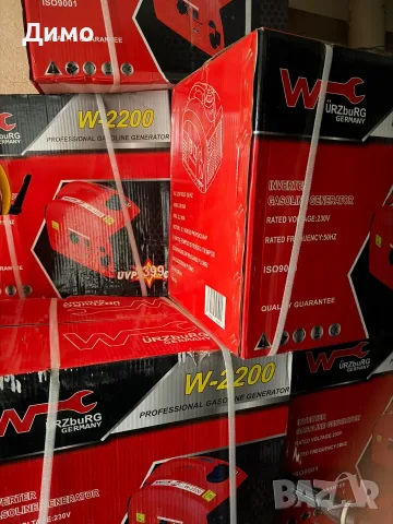 Инверторен генератор Würzburg W-2200 2,2 kVA - нов, бензинов, 230 V