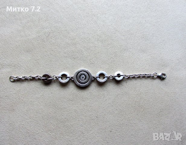 Дамска сребърна гривна " Bvlgari", снимка 4 - Гривни - 39270562