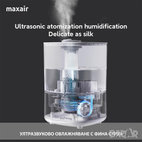 Овлажнител за въздух Xiaomi Lydsto F100S * Гаранция 2 години, снимка 5 - Овлажнители и пречистватели за въздух - 44585857