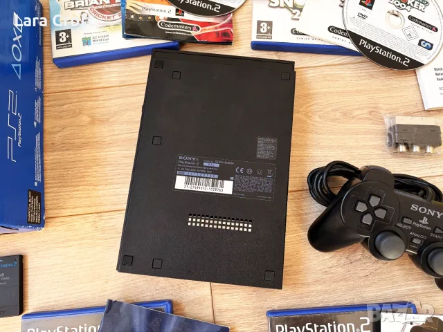 PlayStation 2 Slim модел 90004 с кутия, 5 игри и два джойстика, снимка 8 - PlayStation конзоли - 55831606