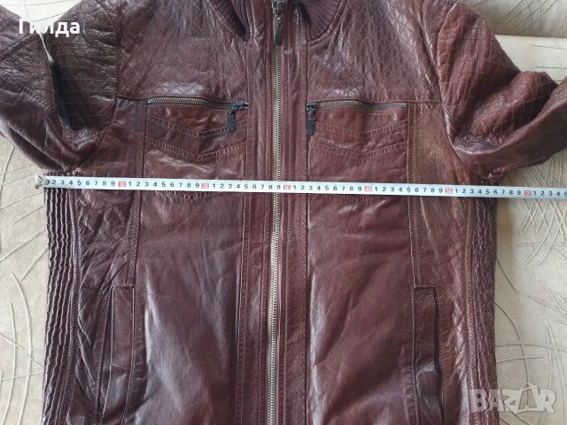 кожено бомбър яке топло размер XL 50 52 Roberto Cavalli налично, снимка 16 - Якета - 55988953