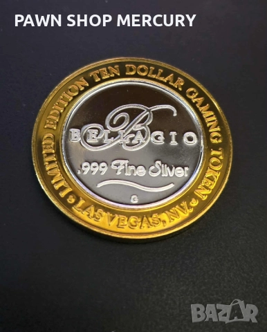 Продавам 2бр. сребърни игрални токъни 10 долара от Лас Вегас, снимка 7 - Нумизматика и бонистика - 51860938