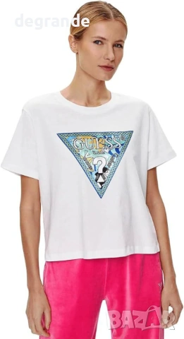 Памучна Тениска Guess, снимка 3 - Тениски - 53651155