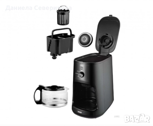 Компактна електрическа машина за приготвяне на кафе с устройство за смилане, снимка 2 - Кафемашини - 49171120