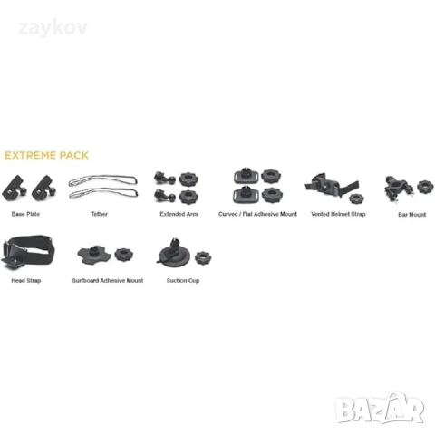 KODAK Комплект аксесоари Extreme Pack, водоустойчив калъф, стойка за кормило, каишка за глава