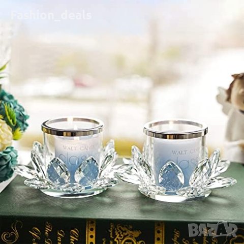 Нов комплект от 2 броя свещници поставки/Лотосови цветя/Дом Декорация, снимка 7 - Други - 41434551