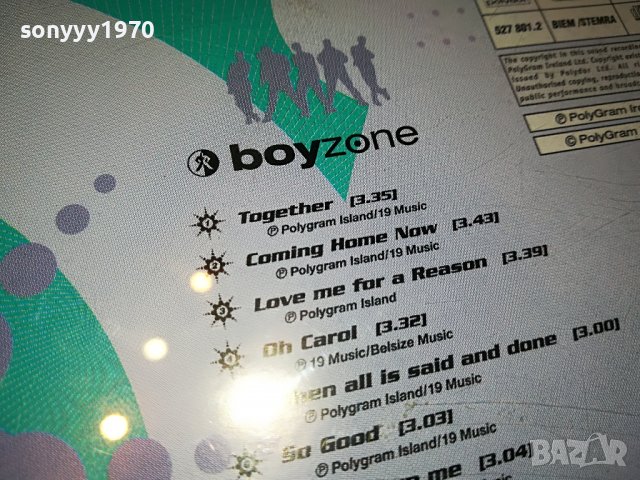 BOYZONE ORIGINAL CD 1703230926, снимка 12 - CD дискове - 40030385