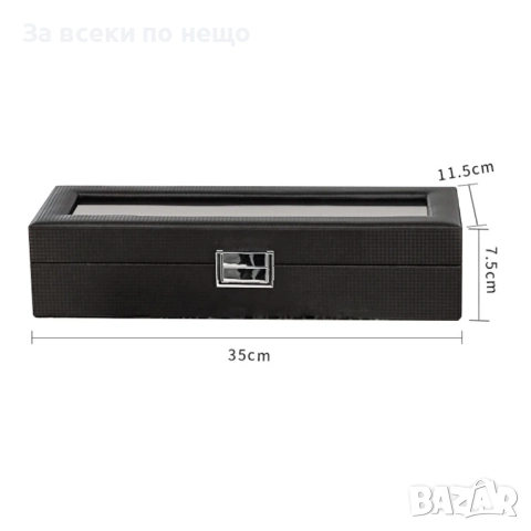 Луксозна кутия за 6 часовника от еко кожа, снимка 5 - Други - 51908009