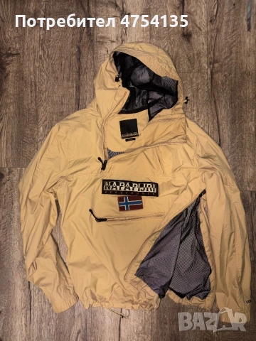 Napapijri Geographic Анорак / Ветровка – Бежов, снимка 2 - Якета - 53696651