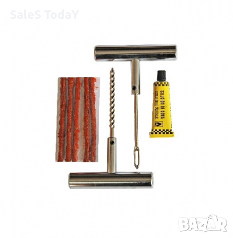 Комплект за лепене на гуми, метален, снимка 2 - Аксесоари и консумативи - 36380765