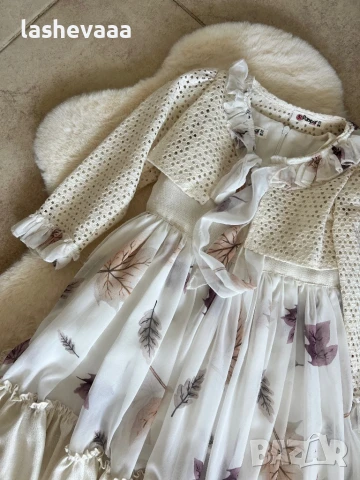 Детска рокля с болеро ПОСЛЕДНА, снимка 2 - Детски рокли и поли - 51117817